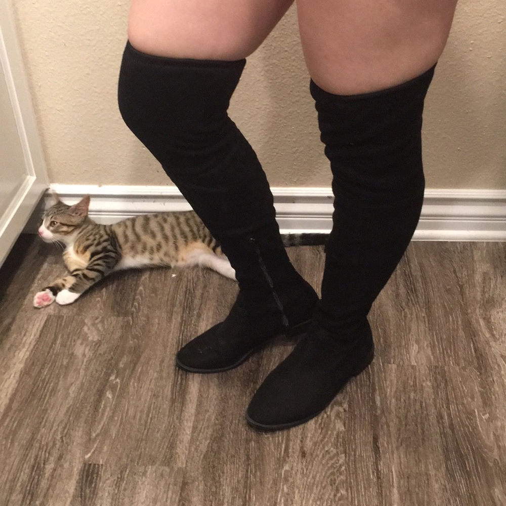 Thigh High Black Boots